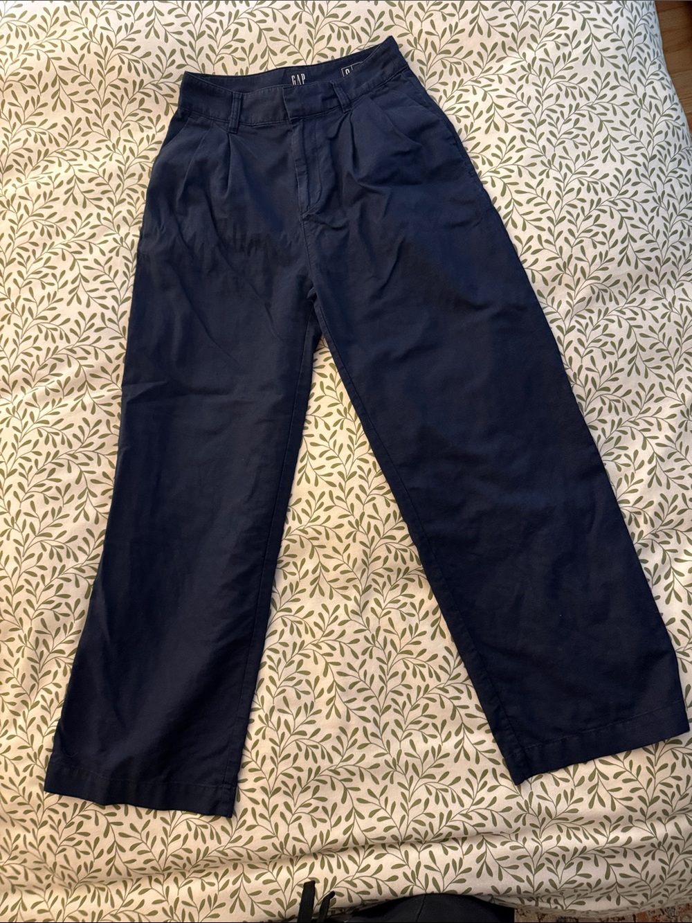 GAP Dark Navy Wide-Leg Women's Pants